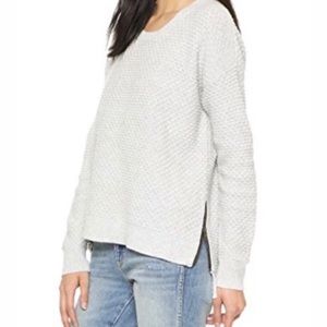 Madewell Side-Zip Sweater in Gray